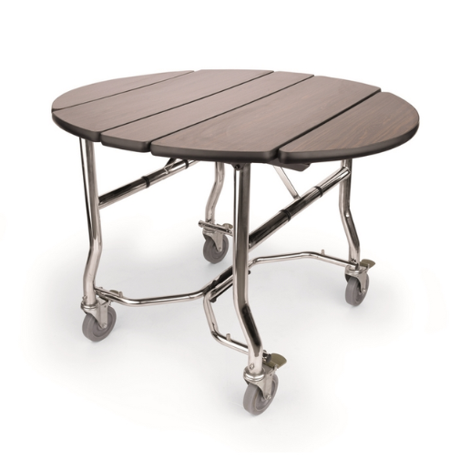 Five folded Room Service Trolley